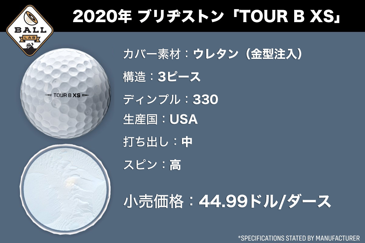 2020年,ブリヂストン,TOUR B XS,ゴルフ,ボール