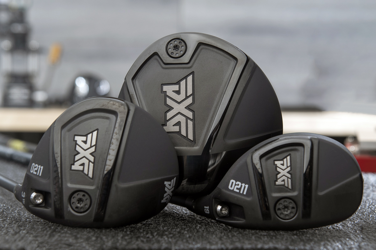 ゴルフPXG ドライバー、ウッド、ユーティリティ5本セット シャフト、カバー付き