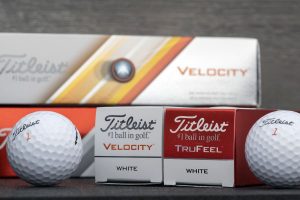 もう少し飛距離を伸ばしたいならタイトリストの「VELOCITY 」ソフトな打感が好みなら「TRUFEEL」を