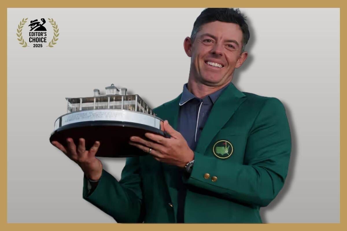 ローリー・マキロイ、キャリアグランドスラム達成！グリーンジャケットとトロフィーを掲げる