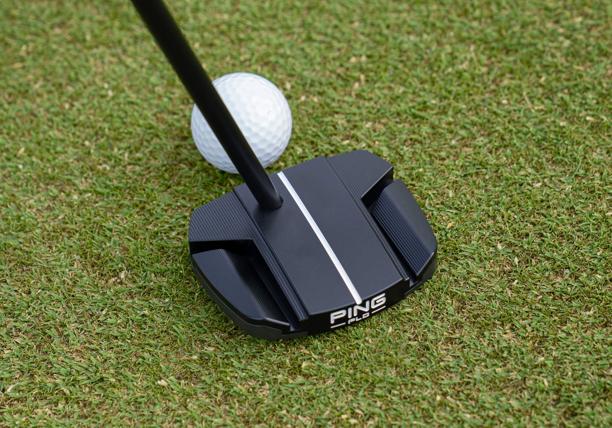 PING PLD Ally Blue Onset パター 2025年モデル トップビュー 構えやすいアライメントラインと安定感のあるマレットデザイン