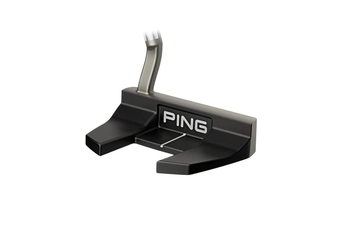 PING Tyne 4 パターのヘッド。高慣性モーメント設計による安定感が特徴のマレットタイプ。