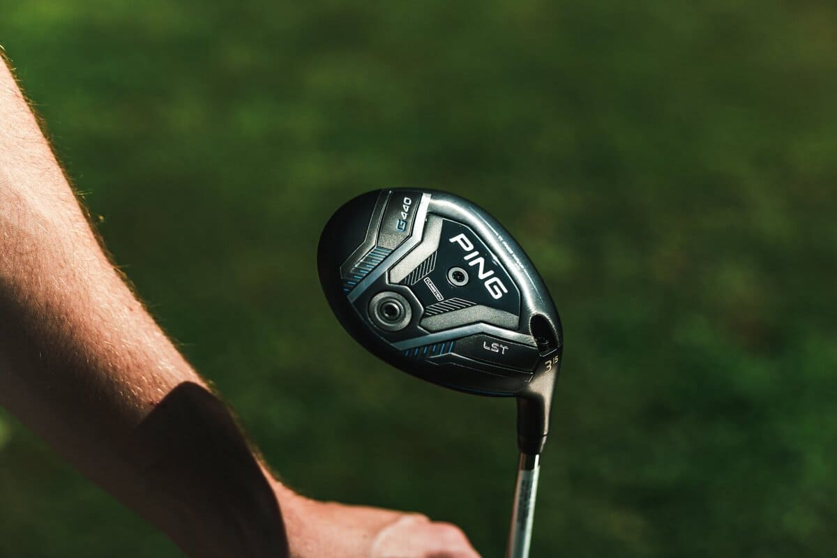 PING「G440 LST」フェアウェイウッドのヘッド。低スピンで強い弾道を生み出す設計。