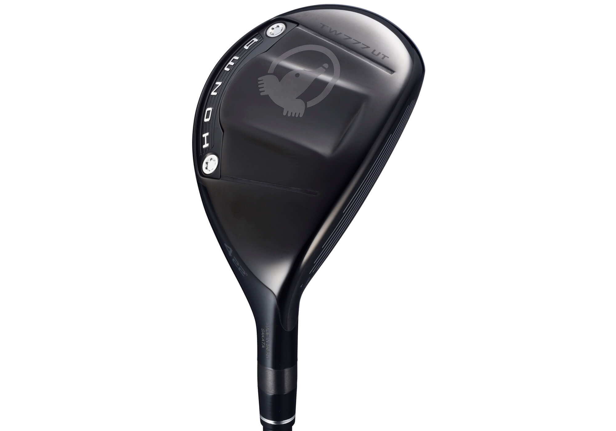 本間ゴルフ「TW777」ユーティリティウッドのヘッドデザインと構えた際のシルエット