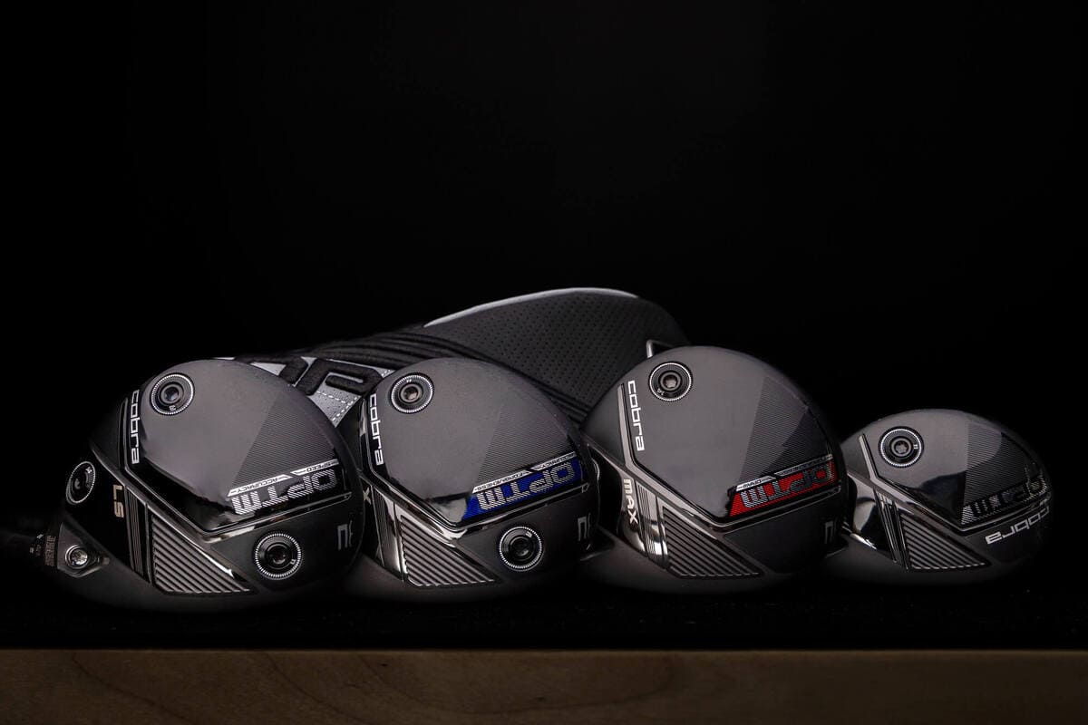 コブラゴルフ「OPTM」フェアウェイウッドとハイブリッドのフェース面。構えたときの安心感と直進性を意識した設計が分かる