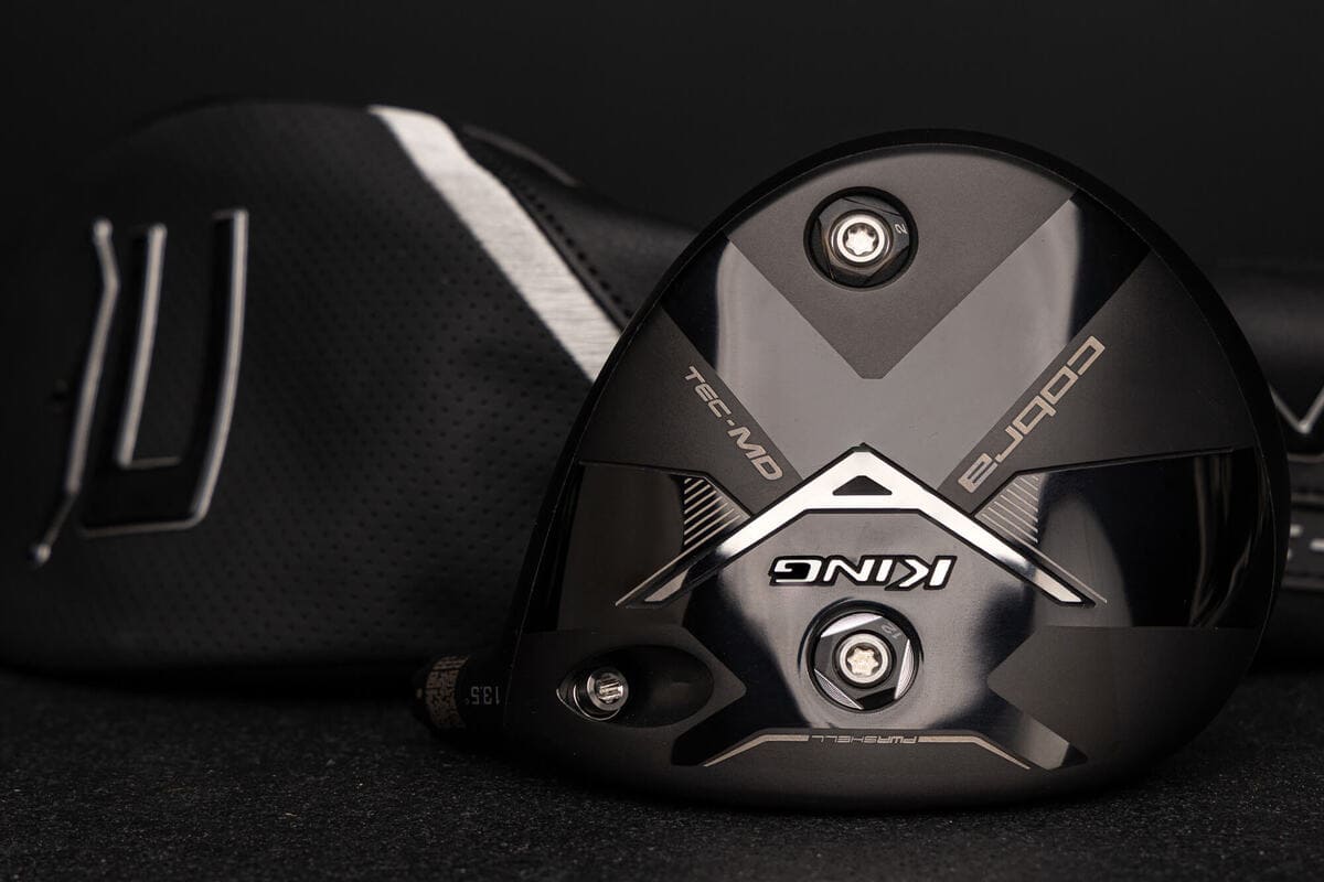 コブラゴルフ「KING TEC-MD」ミニドライバーの可変ウエイト部。弾道調整を可能にする重量配置をクローズアップ