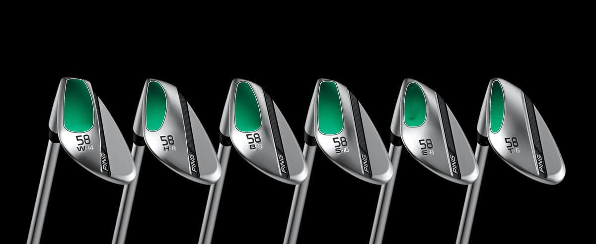 PING「S259」ウェッジの全グラインド（W・S・H・B・E・T）を比較した一覧画像