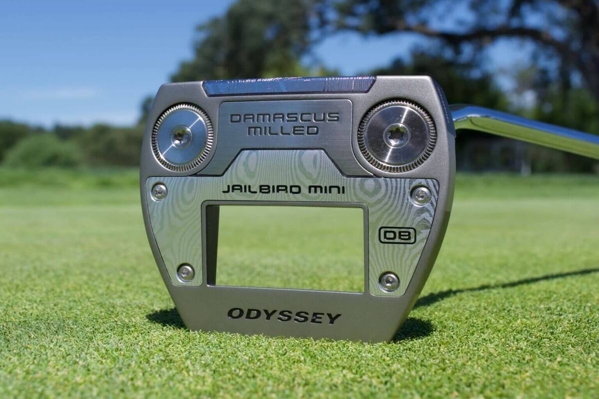 オデッセイ Damascus Milled Jailbird Mini DB パター バックフェース