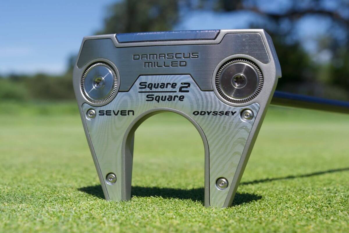 オデッセイ Damascus Milled Square 2 Square Seven パター バックフェース