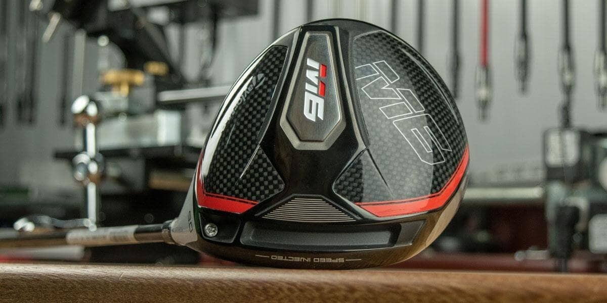 TaylorMade M6ドライバーのソール部分。アーロン・ライが2026年PGAツアーで使用した2019年発売の旧モデルドライバー。